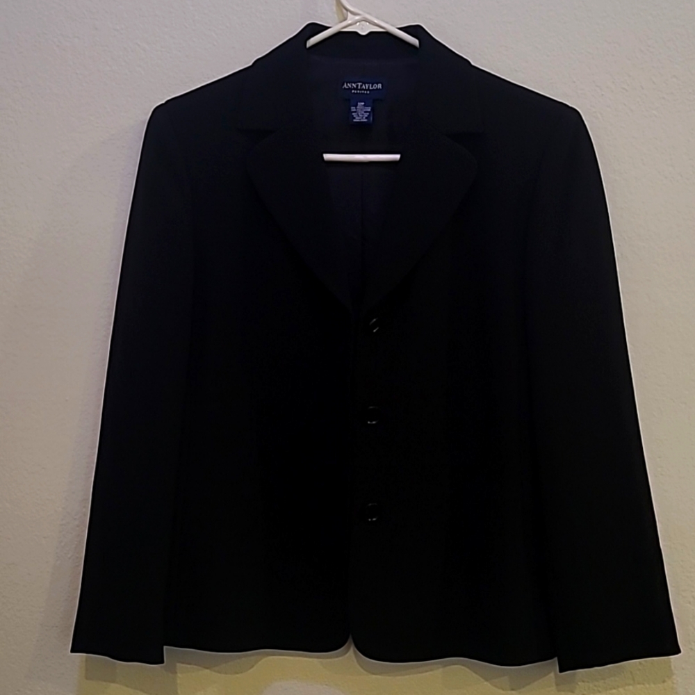 Ann Taylor VINTAGE, 12P, Black Jacket
